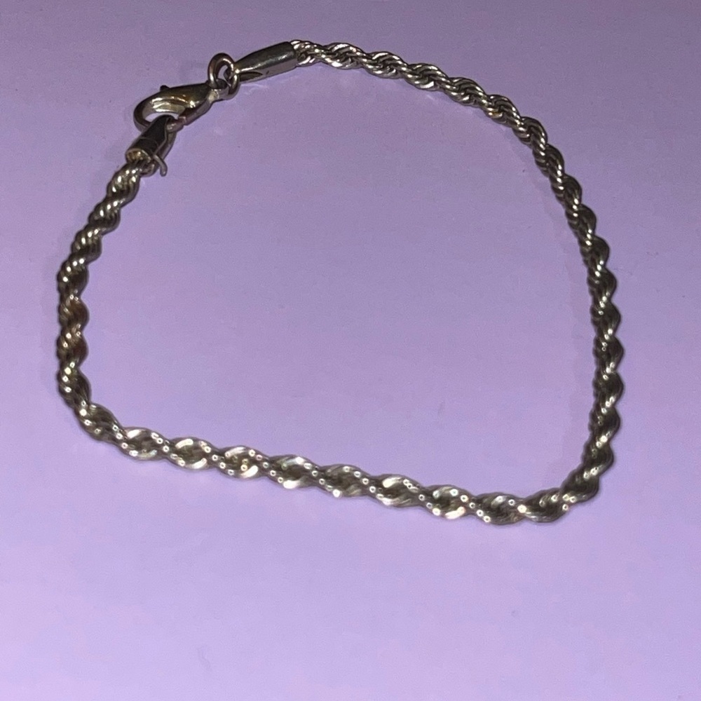 Silver Rope Bracelet - Picture 2 of 3